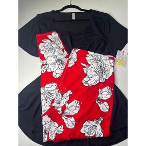Lularoe 3xl Black Classic tee with tc2 leggings brand new plus size